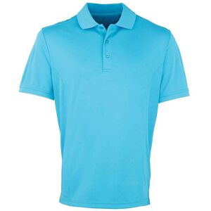 Premier Mens Coolchecker Pique Polo Shirt (Turquoise) - Size 4xl Premier Mens Coolchecker Pique Polo Shirt (Turquoise) - Size 4xl