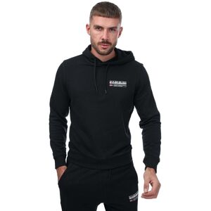 Napapijri Mens Kasba Logo Hoody In Black Cotton - Size 2xl Napapijri Mens Kasba Logo Hoody In Black Cotton - Size 2xl