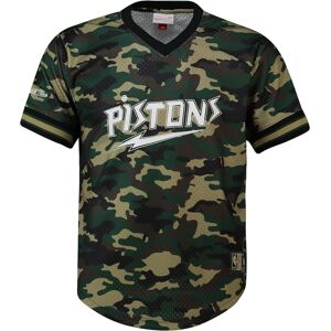Mitchell & Ness Nba Detroit Pistons Mens Camo Mesh T-Shirt - Green - Size X-Large Mitchell & Ness Nba Detroit Pistons Mens Camo Mesh T-Shirt - Green - Size X-Large
