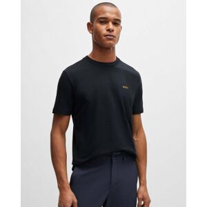 Boss Green Tee Mens Stretch Cotton T-Shirt With Contrast Logo - Dark Blue - Size 2xl Boss Green Tee Mens Stretch Cotton T-Shirt With Contrast Logo - Dark Blue - Size 2xl