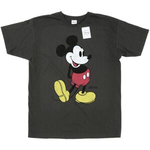 Disney Mens Mickey Mouse Classic Kick T-Shirt (Light Graphite) - Grey Cotton - Size 2xl Disney Mens Mickey Mouse Classic Kick T-Shirt (Light Graphite) - Grey Cotton - Size 2xl