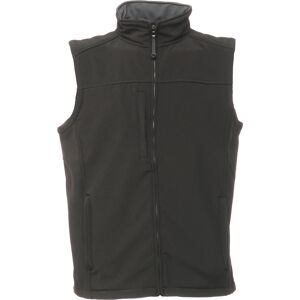 Regatta Mens Flux Softshell Bodywarmer / Sleeveless Jacket (Water Repellent & Wind Resistant) (Black/seal Grey) - Size Large Regatta Mens Flux Softshell Bodywarmer / Sleeveless Jacket (Water Repellent & Wind Resistant) (Black/seal Grey) - Size Large