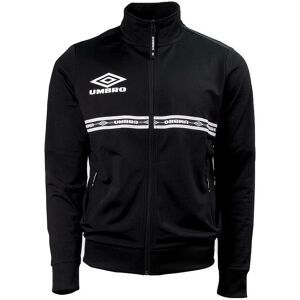Umbro Long Sleeve Zip Up Black Mens Logo Taped Track Jacket 65805u 060 - Size 2xl Umbro Long Sleeve Zip Up Black Mens Logo Taped Track Jacket 65805u 060 - Size 2xl