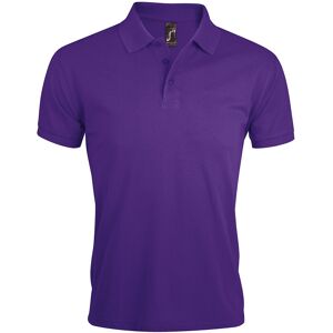 Sols Mens Prime Pique Plain Short Sleeve Polo Shirt (Dark Purple) - Size 4xl Sols Mens Prime Pique Plain Short Sleeve Polo Shirt (Dark Purple) - Size 4xl
