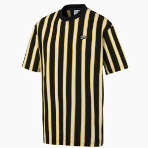 Puma Mens Downtown Stripe Tee Casual Black T-Shirt 595687 01 - Size Large Puma Mens Downtown Stripe Tee Casual Black T-Shirt 595687 01 - Size Large