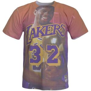 Mitchell & Ness La Lakers Magic Johnson Mens T-Shirt - Purple Cotton - Size Large Mitchell & Ness La Lakers Magic Johnson Mens T-Shirt - Purple Cotton - Size Large