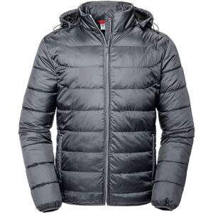 Russell Athletic Mens Nano Hooded Padded Jacket (Iron) - Grey - Size 2xl Russell Athletic Mens Nano Hooded Padded Jacket (Iron) - Grey - Size 2xl