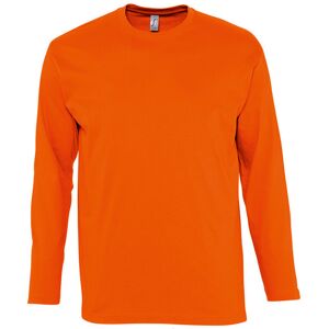 Sols Mens Monarch Long Sleeve T-Shirt (Orange) - Size 4xl Sols Mens Monarch Long Sleeve T-Shirt (Orange) - Size 4xl