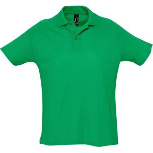 Sols Mens Summer Ii Pique Short Sleeve Polo Shirt (Kelly Green) Cotton - Size Small Sols Mens Summer Ii Pique Short Sleeve Polo Shirt (Kelly Green) Cotton - Size Small