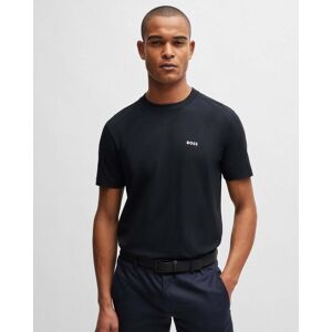 Boss Green Tee Mens Stretch Cotton T-Shirt With Contrast Logo Nos - Blue - Size 2xl Boss Green Tee Mens Stretch Cotton T-Shirt With Contrast Logo Nos - Blue - Size 2xl