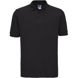 Russell Athletic Mens Classic Cotton Pique Polo Shirt (Black) - Size 4xl Russell Athletic Mens Classic Cotton Pique Polo Shirt (Black) - Size 4xl