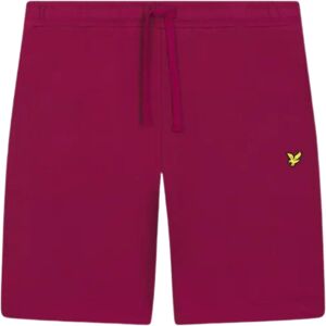 Lyle & Scott Mens Branded Logo Rich Burgundy Sweat Shorts Cotton - Size Large Lyle & Scott Mens Branded Logo Rich Burgundy Sweat Shorts Cotton - Size Large