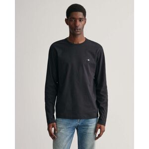 Gant Mens Regular Fit Long Sleeve Shield Logo T-Shirt - Black - Size X-Large Gant Mens Regular Fit Long Sleeve Shield Logo T-Shirt - Black - Size X-Large