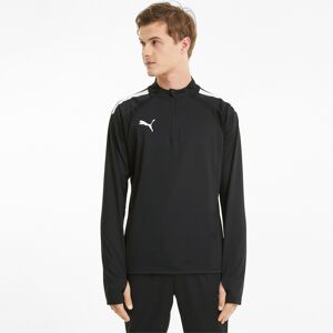 Puma Mens Teamliga Quarter-Zip Football Top - Black - Size X-Small Puma Mens Teamliga Quarter-Zip Football Top - Black - Size X-Small