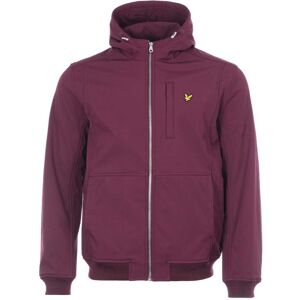 Lyle & Scott Mens Fleece Lined Softshell Jacket In Burgundy - Red - Size X-Small Lyle & Scott Mens Fleece Lined Softshell Jacket In Burgundy - Red - Size X-Small