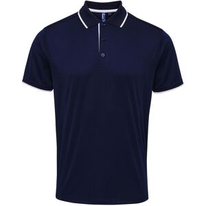 Premier Mens Contrast Coolchecker Polo Shirt (Navy/white) - Size 4xl Premier Mens Contrast Coolchecker Polo Shirt (Navy/white) - Size 4xl