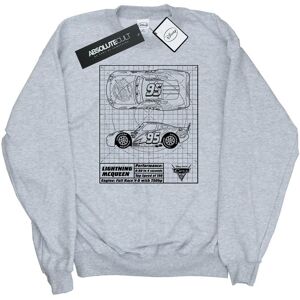 Disney Mens Cars Lightning Mcqueen Blueprint Sweatshirt (Sports Grey) - Light Grey - Size Medium Disney Mens Cars Lightning Mcqueen Blueprint Sweatshirt (Sports Grey) - Light Grey - Size Medium