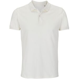 Sols Mens Planet Piqué Organic Polo Shirt (Off White) - Size Medium Sols Mens Planet Piqué Organic Polo Shirt (Off White) - Size Medium