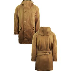 Lacoste Twill Mens Brown Parka Jacket Cotton - Size X-Small Lacoste Twill Mens Brown Parka Jacket Cotton - Size X-Small