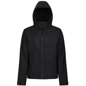 Regatta Mens Venturer Hooded Soft Shell Jacket (Black/black) - Size 2xl Regatta Mens Venturer Hooded Soft Shell Jacket (Black/black) - Size 2xl