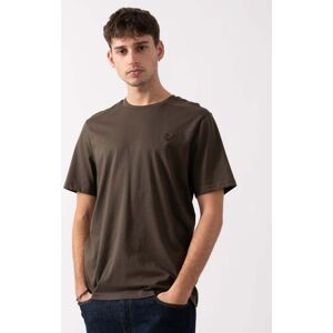 Lyle & Scott Tonal Eagle Mens T-Shirt - Brown Cotton - Size Large Lyle & Scott Tonal Eagle Mens T-Shirt - Brown Cotton - Size Large