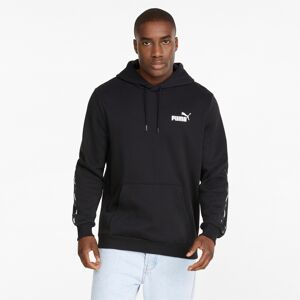 Puma Mens Essentials+ Tape Hoodie Hoody Hooded Top - Black Cotton - Size X-Large Puma Mens Essentials+ Tape Hoodie Hoody Hooded Top - Black Cotton - Size X-Large