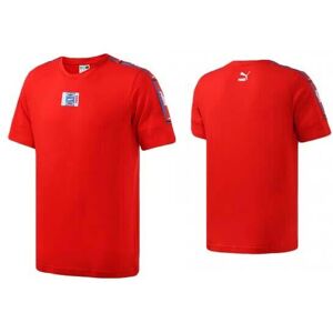 Puma 90s Retro Tape Short Sleeve T-Shirt Top Tee Red Mens 579516 04 - Size X-Small Puma 90s Retro Tape Short Sleeve T-Shirt Top Tee Red Mens 579516 04 - Size X-Small