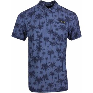 Puma X Ptc Palm Print Short Sleeve Collared Navy Mens Golf Polo Shirt 537334 02 - Size Small Puma X Ptc Palm Print Short Sleeve Collared Navy Mens Golf Polo Shirt 537334 02 - Size Small