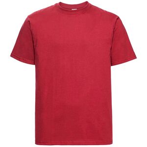 Russell Athletic Europe Mens Classic Heavyweight Ringspun Short Sleeve T-Shirt (Classic Red) Cotton - Size X-Large Russell Athletic Europe Mens Classic Heavyweight Ringspun Short Sleeve T-Shirt (Classic Red) Cotton - Size X-Large