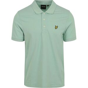 Lyle & Scott Mens Brand Chest Logo Turquoise Shadow Polo Shirt - Green Cotton - Size Large Lyle & Scott Mens Brand Chest Logo Turquoise Shadow Polo Shirt - Green Cotton - Size Large