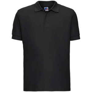 Russell Athletic Mens Ultimate Cotton Pique Polo Shirt (Black) - Size 4xl Russell Athletic Mens Ultimate Cotton Pique Polo Shirt (Black) - Size 4xl