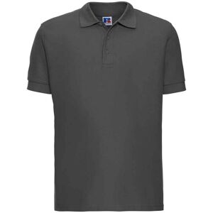 Russell Athletic Mens Ultimate Cotton Pique Polo Shirt (Titanium) - Silver - Size 4xl Russell Athletic Mens Ultimate Cotton Pique Polo Shirt (Titanium) - Silver - Size 4xl