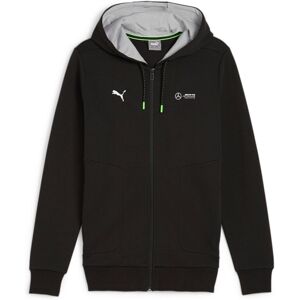 Puma Mens Mercedes-Amg Petronas Motorsport Hooded Sweat Jacket - Black Cotton - Size Large Puma Mens Mercedes-Amg Petronas Motorsport Hooded Sweat Jacket - Black Cotton - Size Large