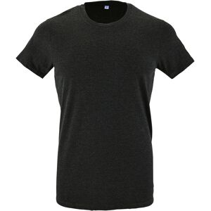 Sols Mens Regent Slim Fit Short Sleeve T-Shirt (Charcoal Marl) Cotton - Size Medium Sols Mens Regent Slim Fit Short Sleeve T-Shirt (Charcoal Marl) Cotton - Size Medium