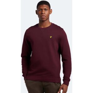 Lyle & Scott Mens Crew Neck Sweatshirt In Burgundy Material_cotton - Size Large Lyle & Scott Mens Crew Neck Sweatshirt In Burgundy Material_cotton - Size Large