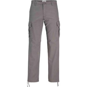 Jack & Jones Mens Cargo Combat Trousers - Grey - Size 30w/32l Jack & Jones Mens Cargo Combat Trousers - Grey - Size 30w/32l