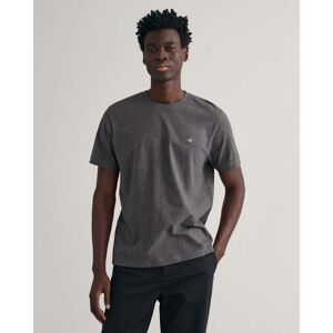 Gant Mens Regular Fit Short Sleeve Shield Logo T-Shirt - Dark Grey Cotton - Size 2xl Gant Mens Regular Fit Short Sleeve Shield Logo T-Shirt - Dark Grey Cotton - Size 2xl