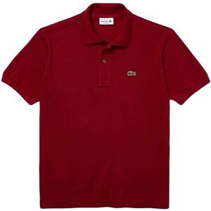 Lacoste Mens Polo Shirt - Dark Red Cotton - Size Large Lacoste Mens Polo Shirt - Dark Red Cotton - Size Large