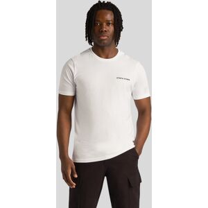 Lyle & Scott Mens Embroidered T-Shirt In White Cotton - Size X-Large Lyle & Scott Mens Embroidered T-Shirt In White Cotton - Size X-Large