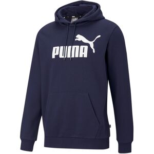 Puma Mens Essentials Big Logo Hoodie - Blue Cotton - Size X-Large Puma Mens Essentials Big Logo Hoodie - Blue Cotton - Size X-Large
