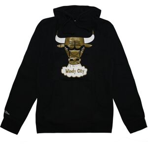 Mitchell & Ness Chicago Bulls Gold Standard Mens Hoodie - Black Cotton - Size Medium Mitchell & Ness Chicago Bulls Gold Standard Mens Hoodie - Black Cotton - Size Medium