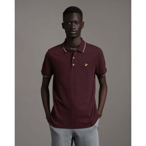 Lyle & Scott Tipped Mens Polo Shirt Sp1524vog - Burgundy Material_cotton - Size Medium Lyle & Scott Tipped Mens Polo Shirt Sp1524vog - Burgundy Material_cotton - Size Medium