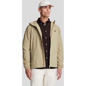 Lyle & Scott Mens Zip Through Hooded Jacket In Green Nylon - Size Medium Lyle & Scott Mens Zip Through Hooded Jacket In Green Nylon - Size Medium