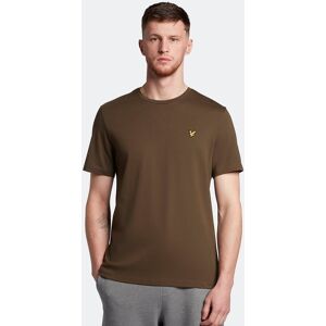 Lyle & Scott Mens Plain T-Shirt Green Glaze - Olive Cotton - Size X-Small Lyle & Scott Mens Plain T-Shirt Green Glaze - Olive Cotton - Size X-Small