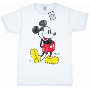 Disney Mens Mickey Mouse Classic Kick T-Shirt (White) Cotton - Size 2xl Disney Mens Mickey Mouse Classic Kick T-Shirt (White) Cotton - Size 2xl
