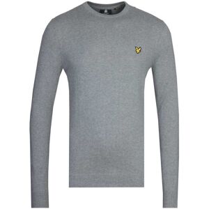 Lyle & Scott Mens Mid Grey Marl Cotton Merino Sweater - Size Large Lyle & Scott Mens Mid Grey Marl Cotton Merino Sweater - Size Large
