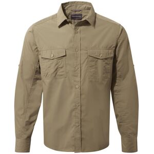Craghoppers Mens Expert Kiwi Long-Sleeved Shirt (Pebble Brown) - Brown/green - Size Large Craghoppers Mens Expert Kiwi Long-Sleeved Shirt (Pebble Brown) - Brown/green - Size Large