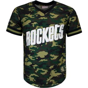 Mitchell & Ness Nba Houston Rockets Mens Camo Mesh T-Shirt - Green - Size X-Large Mitchell & Ness Nba Houston Rockets Mens Camo Mesh T-Shirt - Green - Size X-Large