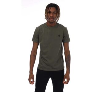 Timberland Mens Dunstan River Crew Neck T-Shirt In Khaki Cotton - Size Medium Timberland Mens Dunstan River Crew Neck T-Shirt In Khaki Cotton - Size Medium