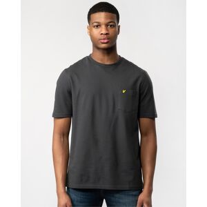Lyle & Scott Plain Mens Pique Pocket T-Shirt - Dark Grey - Size Medium Lyle & Scott Plain Mens Pique Pocket T-Shirt - Dark Grey - Size Medium